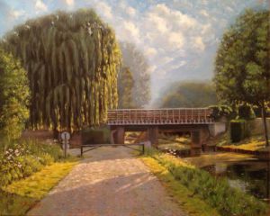 Voir le détail de cette oeuvre: Le pont de la rosée claye souilly-canal de l ourcq-France 
